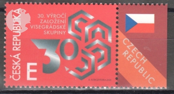 1109 Okraj - vlajka České republiky - vpravo ** - 2021