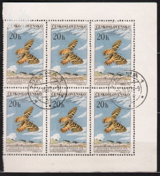 1218 - větší celek 6 známek ● - 1961