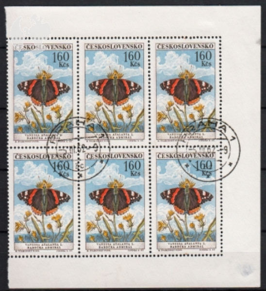 1224 - větší celek 6 známek ● - 1961