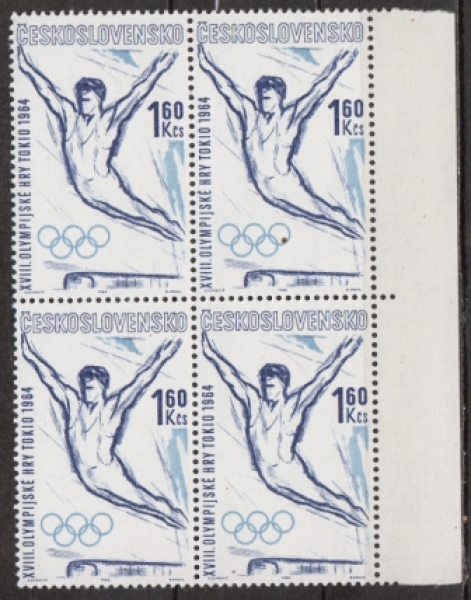 1338 / 1343 Viererblock ** - 1963
