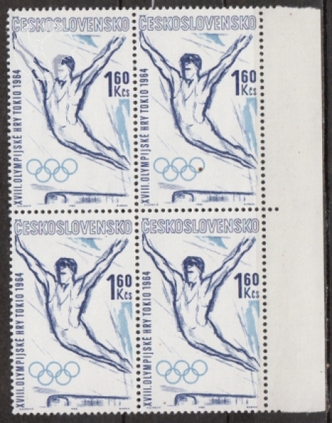 1343 čtyřblok ** - 1963