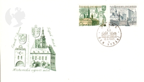 FDC 1418 + 1419 ● - 1965