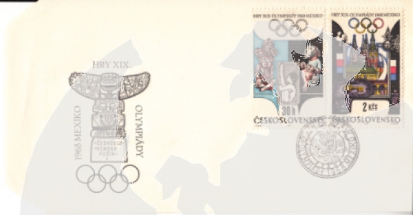 FDC 1671 + 1676 ● - 1968
