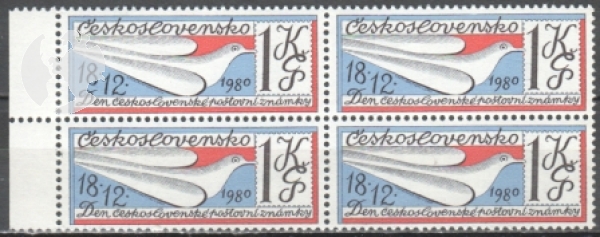 2466 čtyřblok ** - 1980