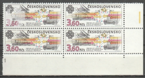 2584 čtyřblok ** - 1983