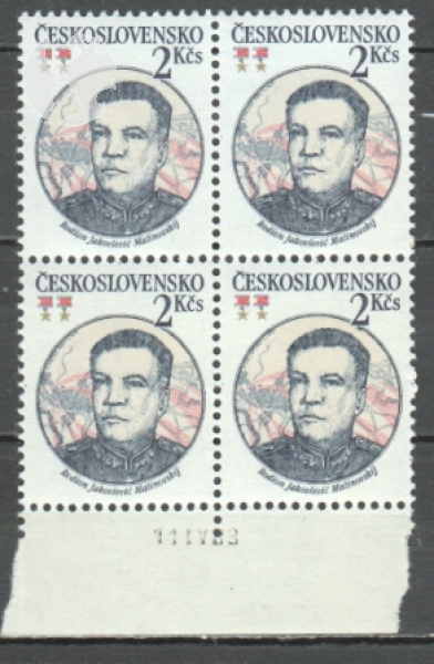 2595 čtyřblok ** - 1983
