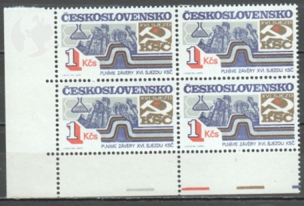 2608 / 2610 čtyřblok ** - 1983