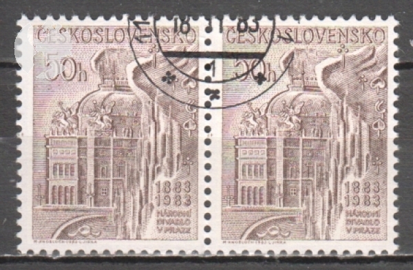 2614 / 2615 pár - vodorovně ** - 1983