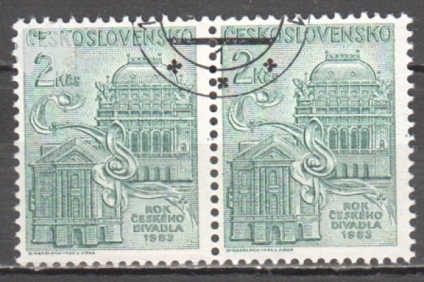 2614 / 2615 pár - vodorovně ** - 1983