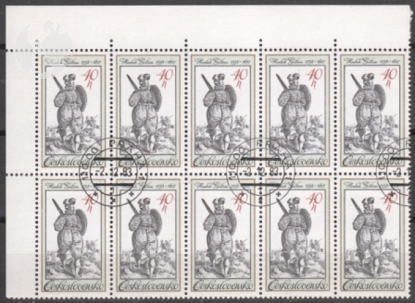 2621 / 2625 - větší celek 10 známek ● - 1983