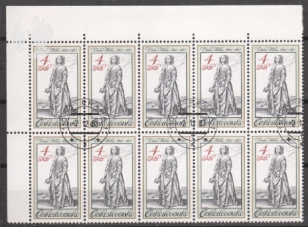 2621 / 2625 - větší celek 10 známek ● - 1983