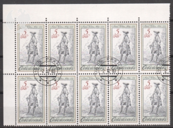 2621 / 2625 - větší celek 10 známek ● - 1983