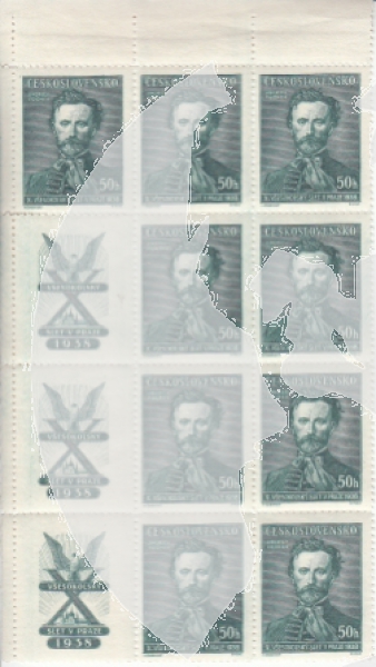 339 K L - větší celek 9 známek + 3 K ** - 1938