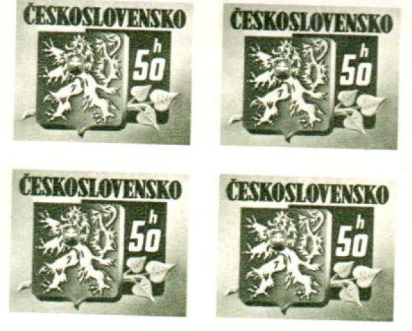0363 B - čtyřblok ** - 1945