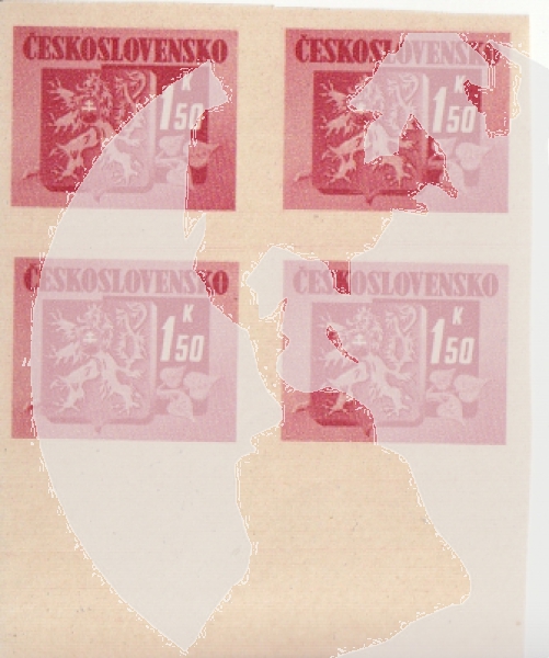 0363 A + 0365 A + 0366 A + 0368 A + 0370 A - Viererblock ** - 1945