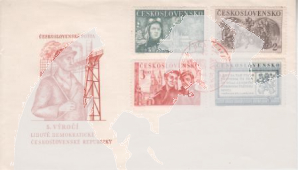 FDC 538 / 541 ● - 1950
