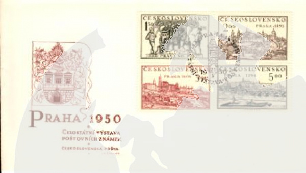 FDC 558 / 561 - Type II. ● - 1950