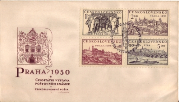 FDC 558 / 561 - Type I. ● - 1950