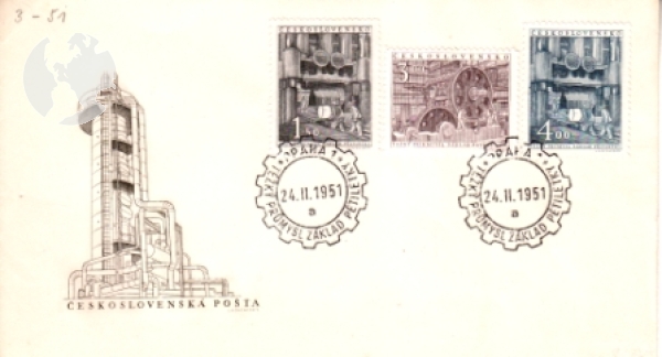 FDC 0571 / 0624 ● - 1951 kompletní ročník
