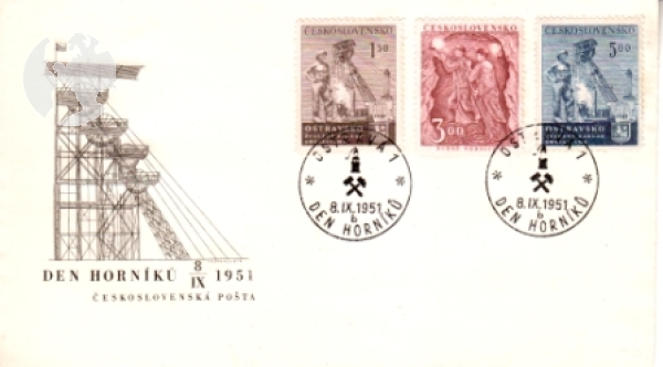 FDC 0571 / 0624 ● - 1951 kompletní ročník