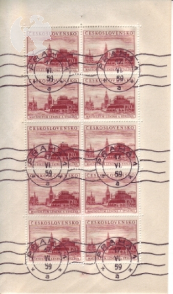 0774 PL - 17. VI. 1959 + vlnité razítko ● - 1954