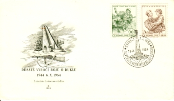 FDC 0800 / 0801 ● - 1954