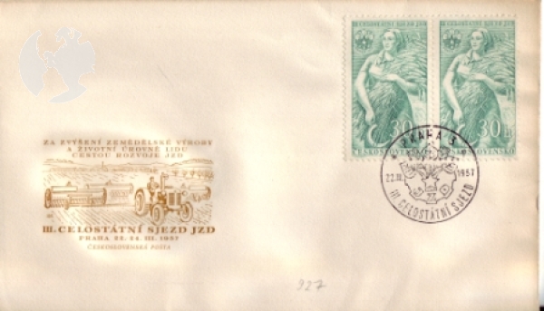 FDC 0927 ● - 1957