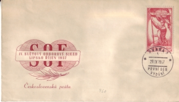FDC 0960 ● - 1957