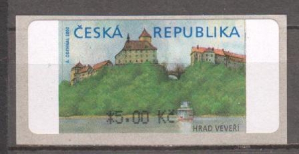 ATM 1 - Burg Veveří Wert 05,- Kč mit Sternchen ** - 2000
