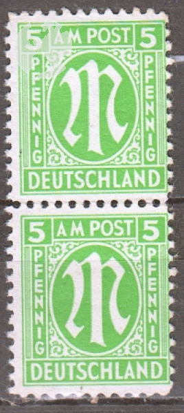 Alliierte Besetzung (Amerikanische und Britische Zone) 0003 Paar ** - 1945