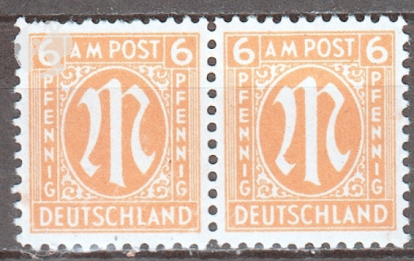 Alliierte Besetzung (Amerikanische und Britische Zone) 0003 Paar ** - 1945 - Kopie