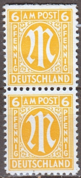 Alliierte Besetzung (Amerikanische und Britische Zone) 0004 Paar ** - 1945