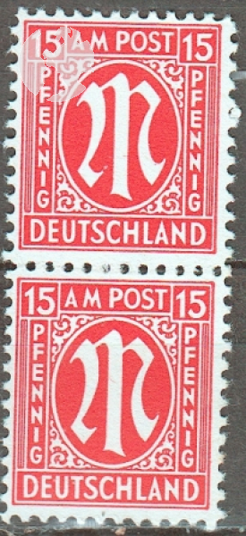 Alliierte Besetzung (Amerikanische und Britische Zone) 0008 Paar ** - 1945