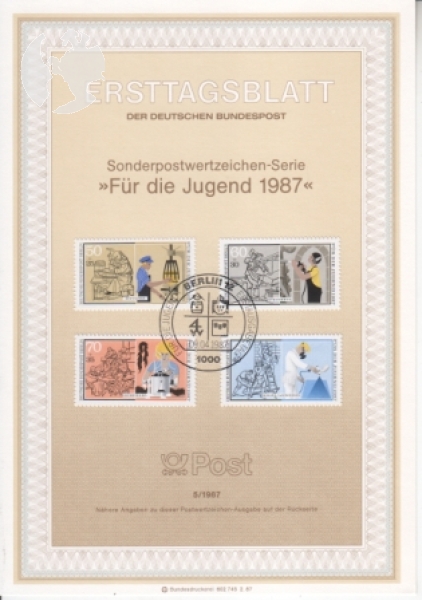 Západní Berlín NL 0772 (BL 8) / 0797 ● - 1987 kompletní ročník