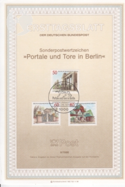 West Berlin ETB 0750 / 0771 ● - 1986 komplette Jahrgang