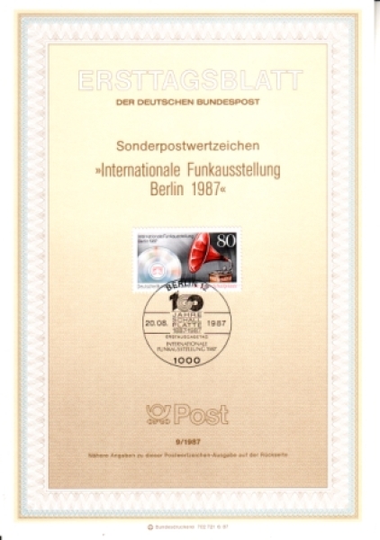 Západní Berlín NL 0772 (BL 8) / 0797 ● - 1987 kompletní ročník