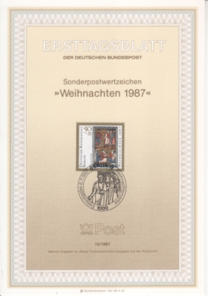 Západní Berlín NL 0772 (BL 8) / 0797 ● - 1987 kompletní ročník