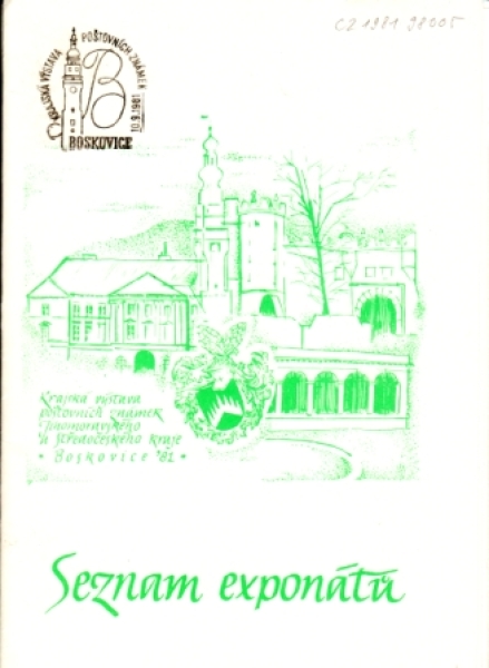 CZ Boskovice 1981 - Seznam exponátů