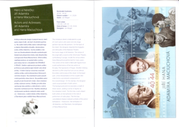 CZ Emisní plán českých poštovních známek 2026 - I. Halbjahr