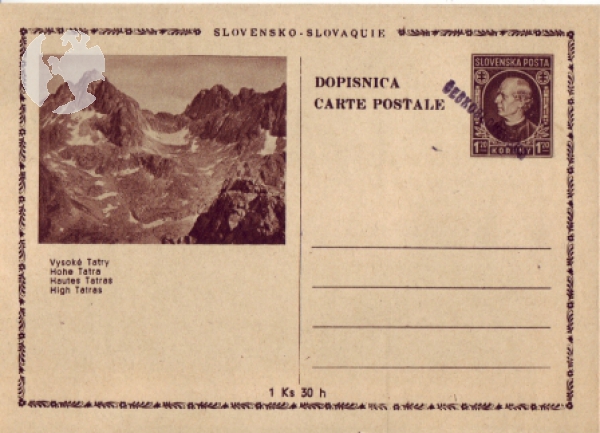 CDV 081 / 25 (Überdruck schwarz) ** - 1945