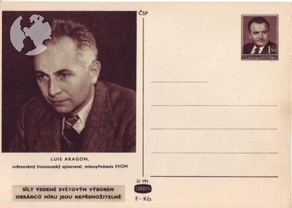 CDV 100 / 03 ** - Louis Aragon - 1950