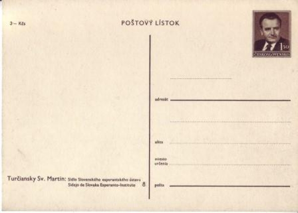 CPH 001 / 08 ** - Bildpostkarte - Turčiansky Sv. Martin - 1949