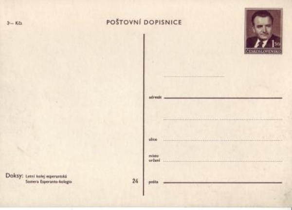 CPH 001 / 24 ** - Bildpostkarte - Doksy - 1949