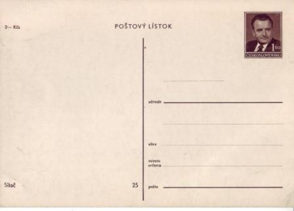 CPH 001 / 25 ** - Bildpostkarte - Sliač - 1949