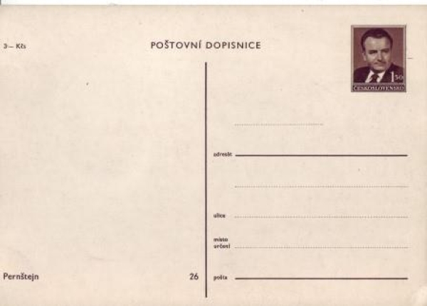 CPH 001 / 26 ** - Bildpostkarte - Pernštejn - 1949