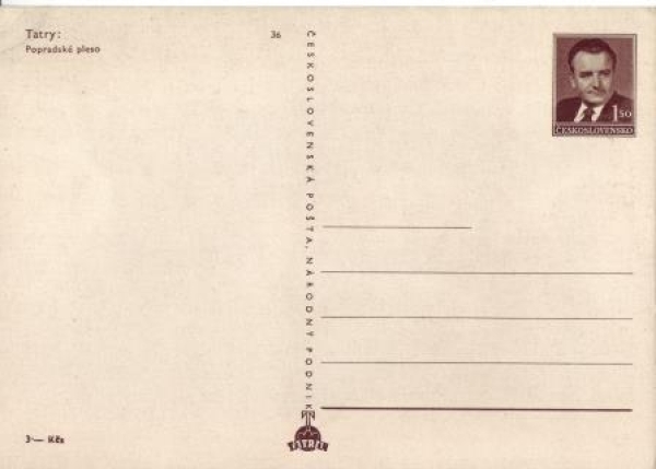 CPH 002 / 36 ** - Bildpostkarte - Popradské pleso - 1950
