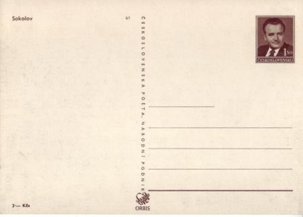 CPH 002 / 61 ** - Bildpostkarte - Sokolov - 1950