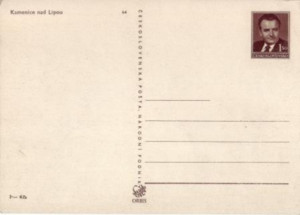 CPH 002 / 64 ** - Bildpostkarte - Kamenice nad Lipou - 1950
