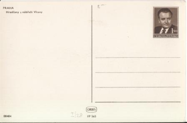 CPH 003 / 28 ** - Bildpostkarte - nábřeží Vltavy - 1950