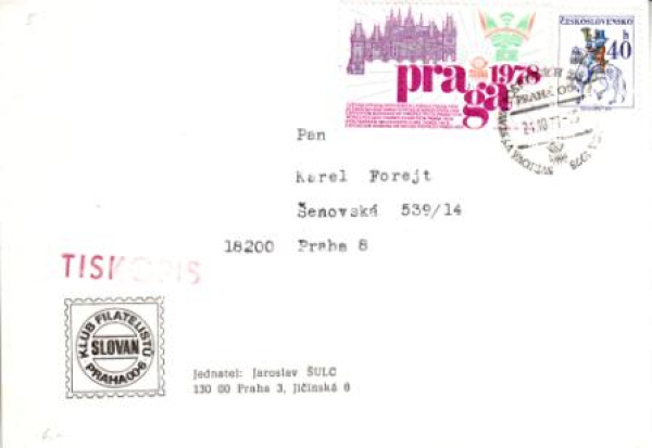 CZ 1977 10 006 PRAGA 1977 ●